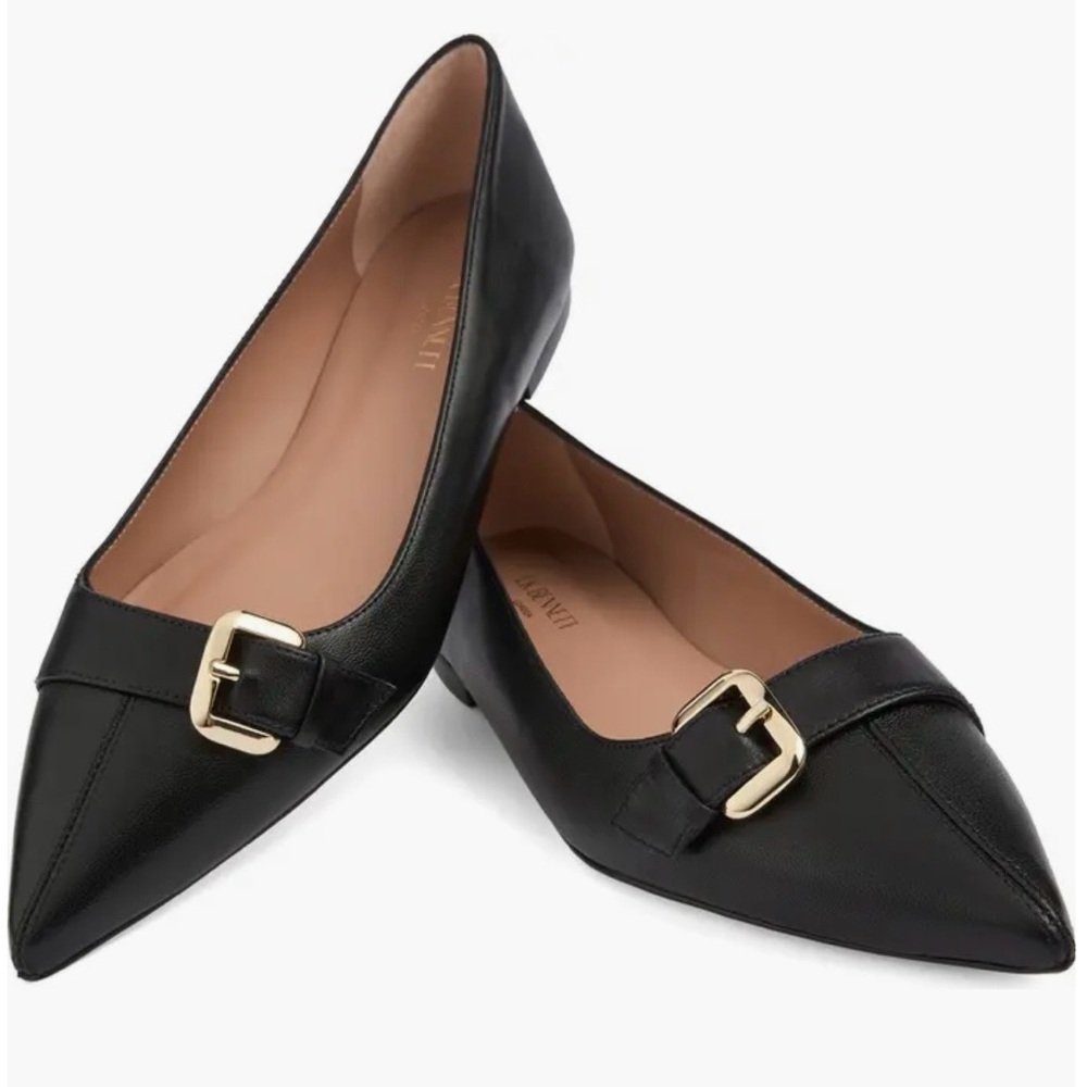 New LK BENNETT Tory Leather Ballet Flats size 8.5 - Picture 2 of 10